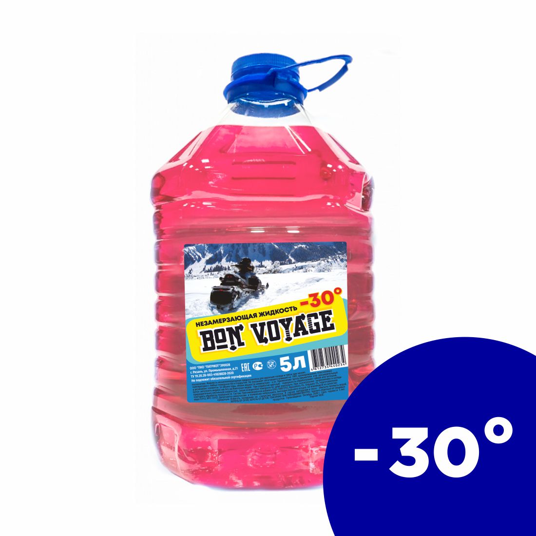 Незамерзающая жидкость Bon Vojage розовая -30